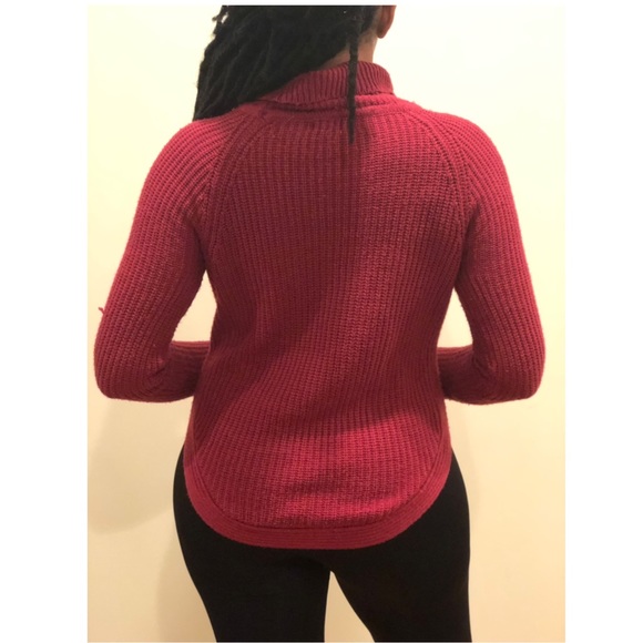 Burgundy Cowl-neck sweater - Picture 3 of 3